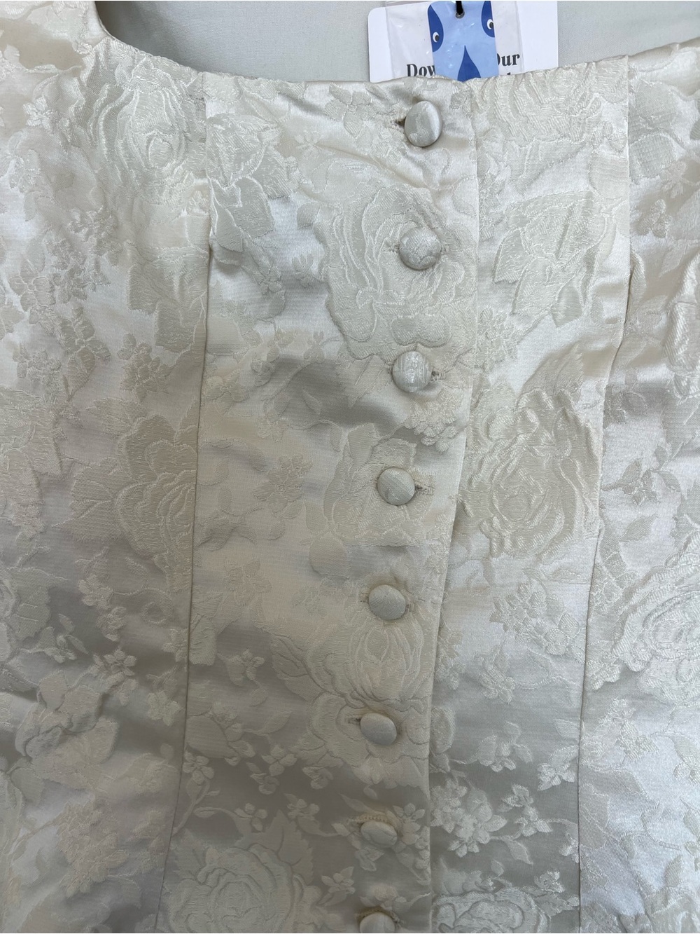 Cider Ivory Brocade Button-Front Jacket - Picture 4 of 6